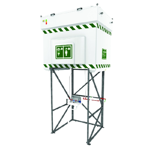 Emergency Showers with Tanks
