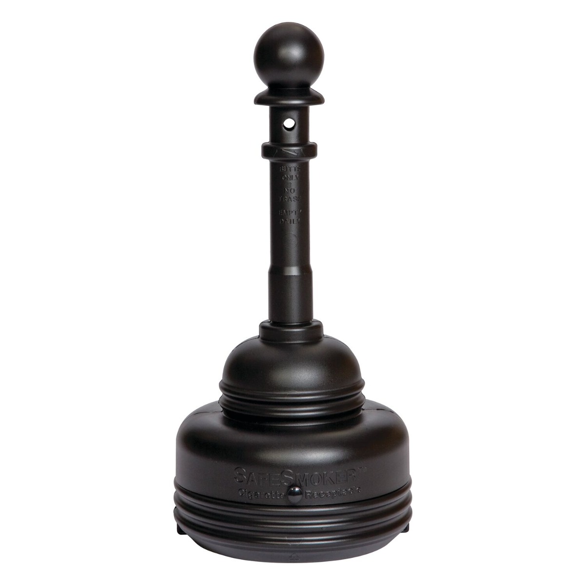 5 Quart Outdoor Ashtray, SafeSmoker™, Black - 1206BLACK