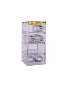 8 Horizontal 20 to 33 Lb. LPG Cylinder Capacity, Gas Cylinder Cabinet Locker, Aluminum - 23003 8 Horizontal 20 to 33 Lb. LPG Cylinder Capacity, Gas Cylinder Cabinet Locker, Aluminum - 23003
