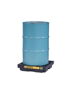 1 Drum Accumulation Center, 12 Gallon Spill Capacity, EcoPolyBlend™, No Drain, Black - 28653 1 Drum Accumulation Center, 12 Gallon Spill Capacity, EcoPolyBlend™, No Drain, Black - 28653