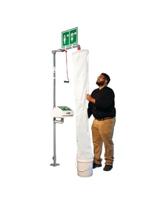 Hughes Safety Shower Test Kit, Bucket, Shower Sock - TEST-KIT Hughes Safety Shower Test Kit, Bucket, Shower Sock - TEST-KIT