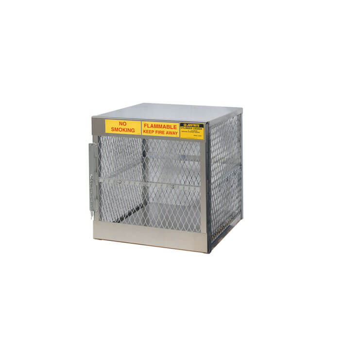 Cylinder Locker For 4 Vertical 20 To 33 Lb. Cylinders