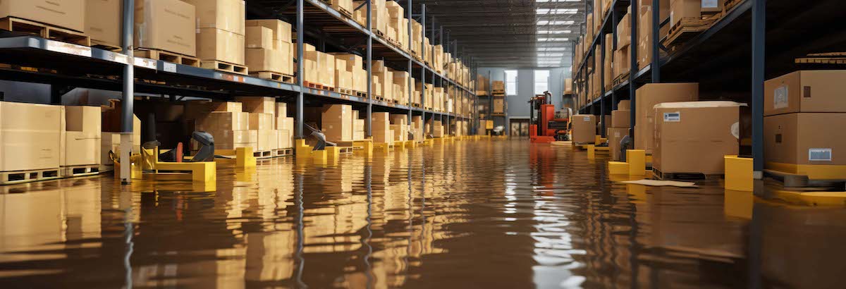 Flooding in warehouse