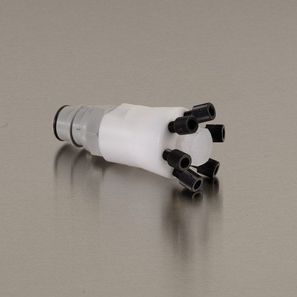 Justrite HPLC manifold quick disconnect for safety disposal can, model 28178