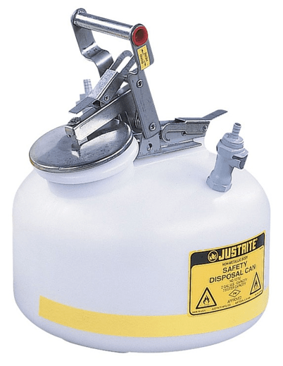 Justrite 2 gallon quick disconnect waste disposal can model PP12752